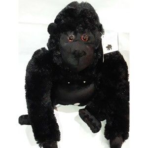 Fiesta Gorilla Plush, Black With Tags, 10 inches tall